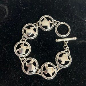 Silver Texas Toggle bracelet